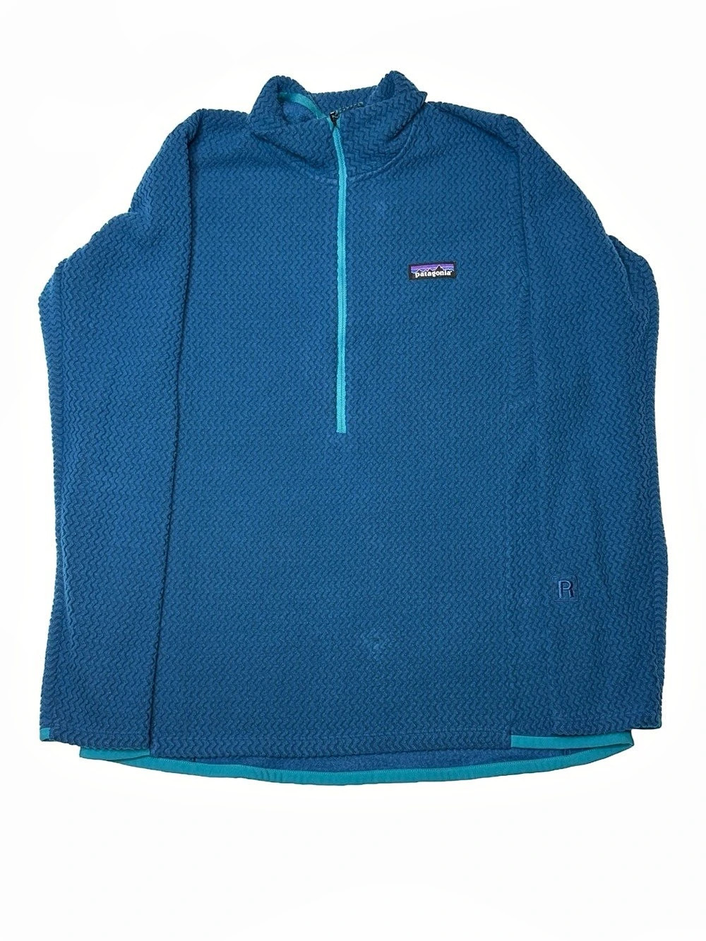 Patagonia R1 Pullover Blue Quarter-Zip Size Large